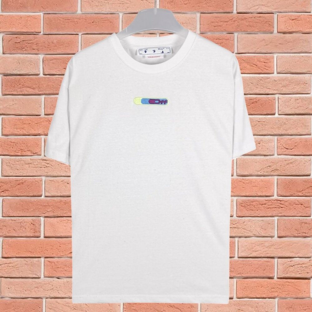 Off-White Crew Neck Short Sleeve White